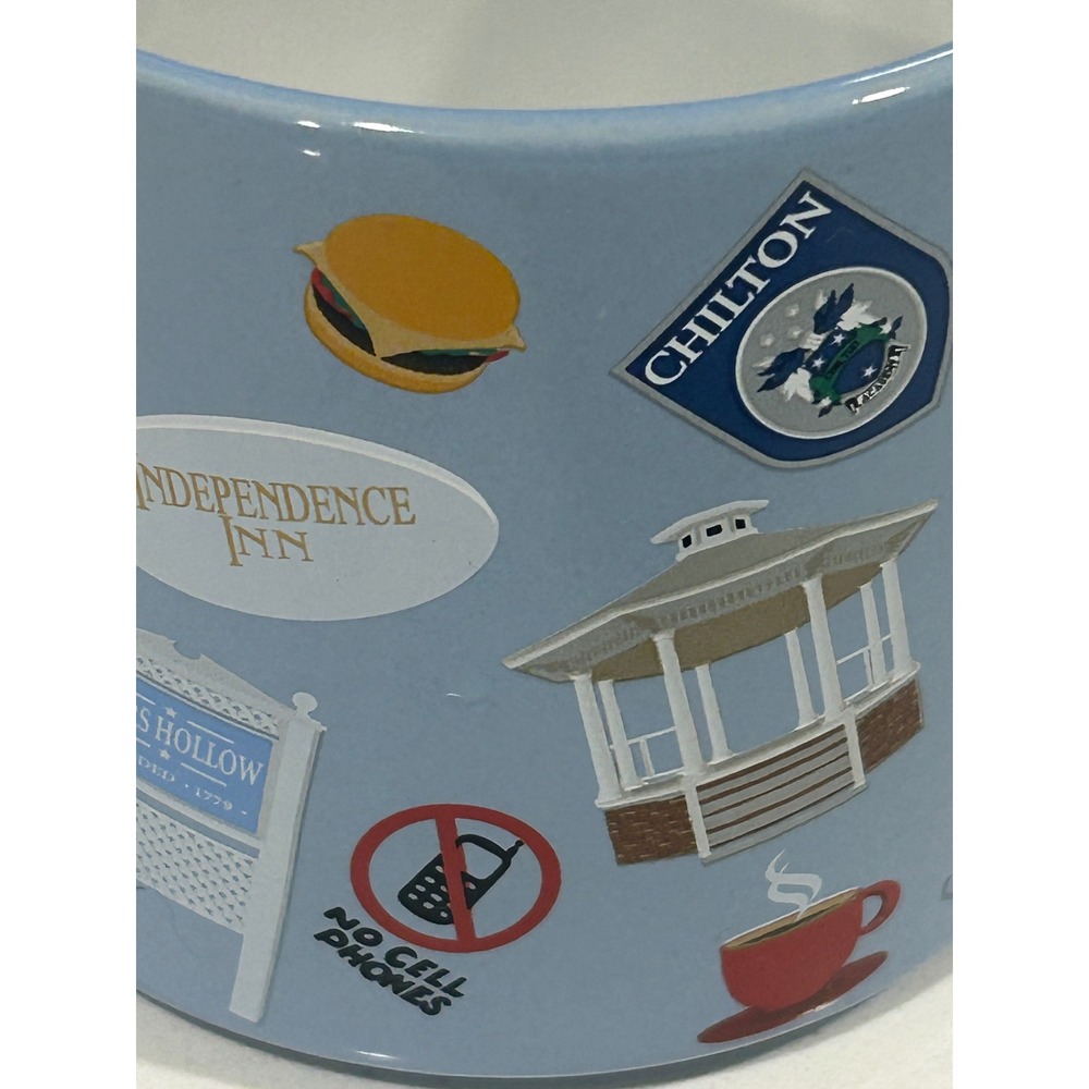 Gilmore Girls Stars Hollow Coffee Mug Zak Designs Blue Lukes Diner Chilton 15oz - Picture 5 of 8
